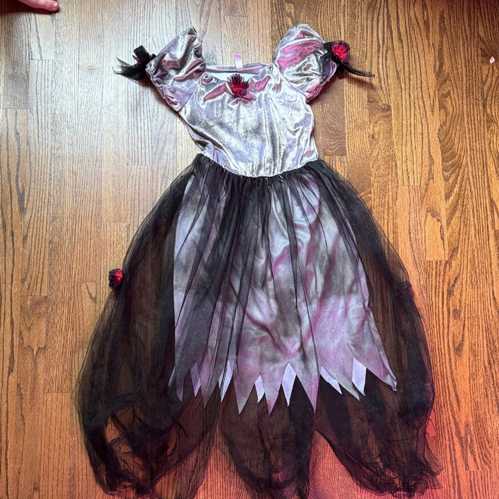 Prom Zombie Princess Costume - Black and Silver size 12/14